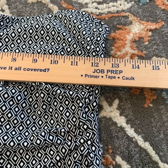 DKNY Women’s Bandeau Maillot Black White Geo Size Med - Picture 8 of 9